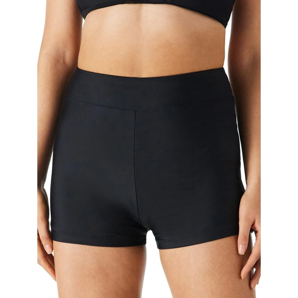 RELLECIGA Classic Black High-Waisted Fitted Swim Short - Size XXL